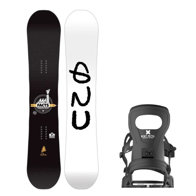 Snowboardpakke | Facts + Bent Metal Bolt Bindinger