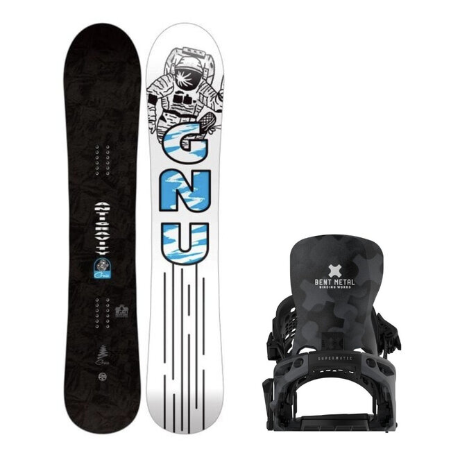 Snowboardpakke | Gnu Antigravity + Bent Metal Supermatic Lightning Binding