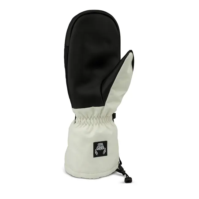 Crab Grab Cinch Mitt – High Performance Snowboard Vott - Black/White