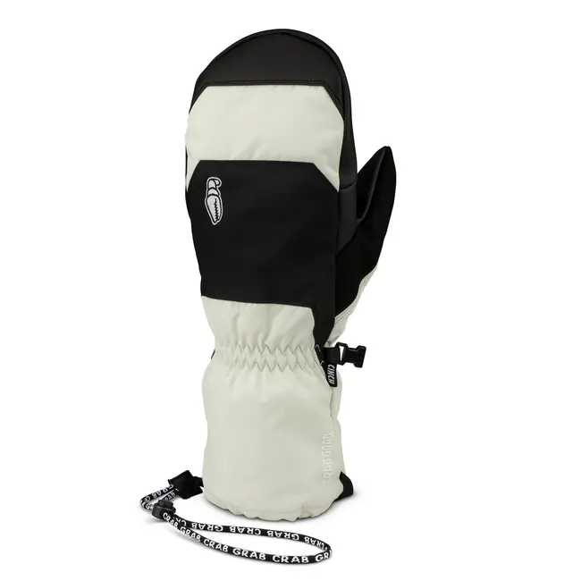 Crab Grab Cinch Mitt – High Performance Snowboard Vott - Black/White