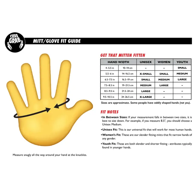 Crab Grab Cinch Mitt – High Performance Snowboard Vott - Mike Rav