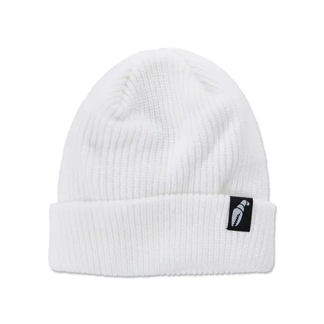 Crab Grab Claw Label Beanie – Bestselgende snowboard-lue - White