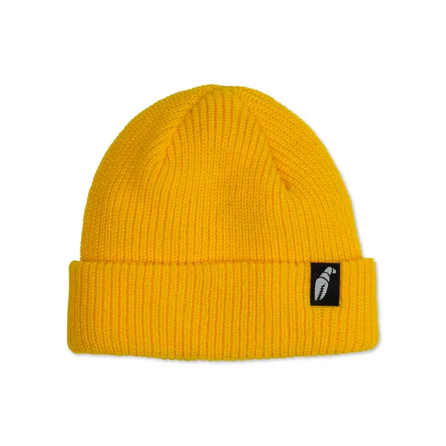 Crab Grab Claw Label Beanie – Bestselgende snowboard-lue - Vintage Yellow
