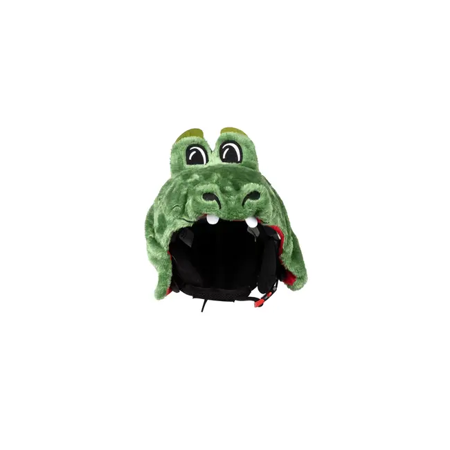 Hoxyheads Ski Helmet Cover Green Croco – Fun & Safe Kids Helmet Accessory