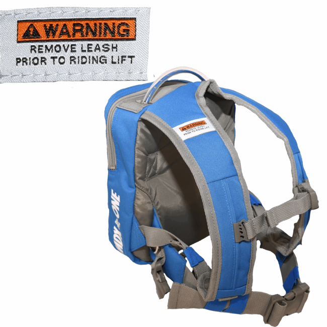 MDXONE Snowboard Harness for Kids – With Retractable Leash & Backpack - Blue