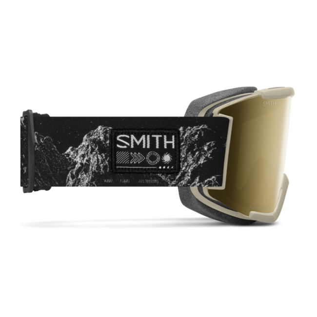 Squad Chalk Space Invader - Sun Black Gold Mirror 13% | Clear 90%  – Semi-Rimless, ChromaPop™ & Fog-X