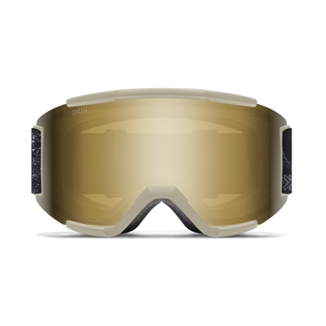Squad Chalk Space Invader - Sun Black Gold Mirror 13% | Clear 90%  – Semi-Rimless, ChromaPop™ & Fog-X