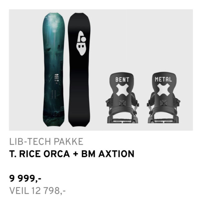 Lib-Tech T.Rice Orca + Bent Metal Axtion