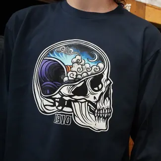 1910 In Your Head Night L/S T-Shirt - Navy
