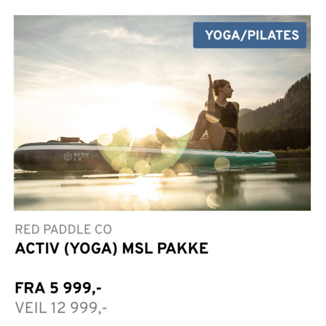 Fra 5 999,- | Active (Yoga) MSL Pakke + Valgfri åre