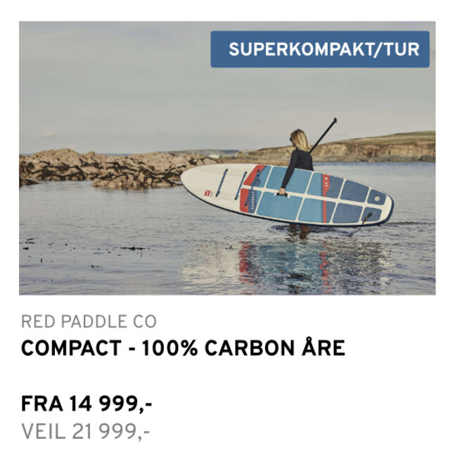 SUP Pakke | Compact - 100% Carbon Åre