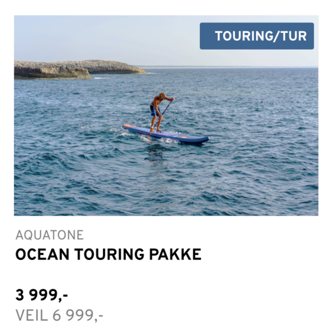Aquatone 14'0 x 27 Ocean SUP pakke •  Åre, pumpe, bag og finne inkludert. 50-100kg.