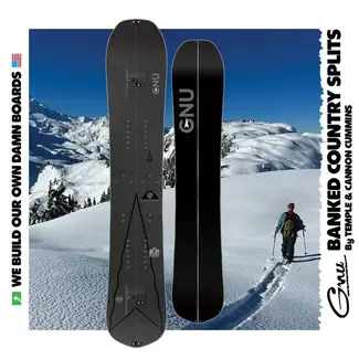 GNU Splitboard Pakke | Banked Country Split + Burton Hitchhiker