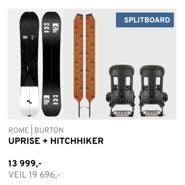 Spitboardpakke | Rome Uprise + Burton Hitchhiker