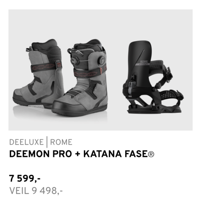 Boots/Binding Pakke | Deeluxe Deemon + Rome Katana AW Fase®