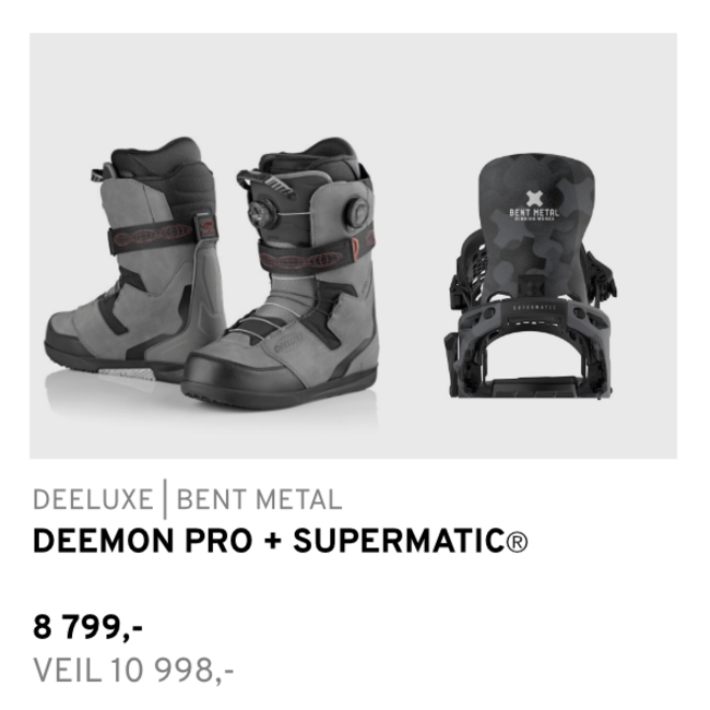 Boots/Bindinger Pakke | Deeluxe Deemon + Bent Metal Supermatic