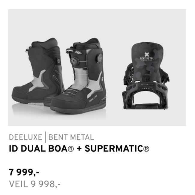 Boots/Binding Pakke | Deeluxe ID + Bent Metal Supermatic