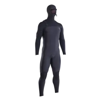 Ion Wetsuits Amp 6/5 Hooded Front Zip Herre Våtdrakt - Black