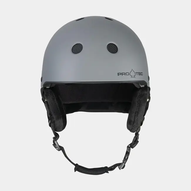 Pro-Tec Low Pro Snow Helmet Matte Grey | Lavprofil Hjelm med Custom Fit & Dyp Passform