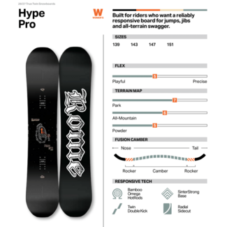Rome Snowboards Hype Pro 2027 - True Twin | Flex 5