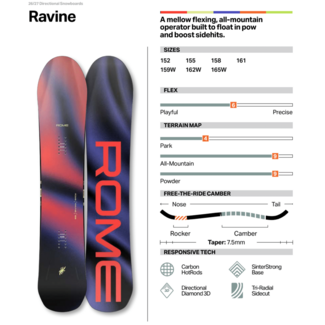 Rome Snowboards Ravine 2027 - Directional | Flex 6