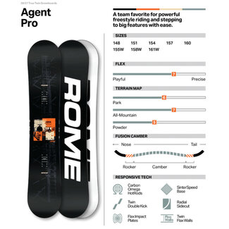 Rome Snowboards Agent Pro 2027 - Twin | Flex 7