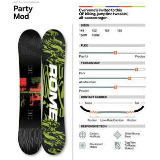 Rome Snowboards Party Mod 2027