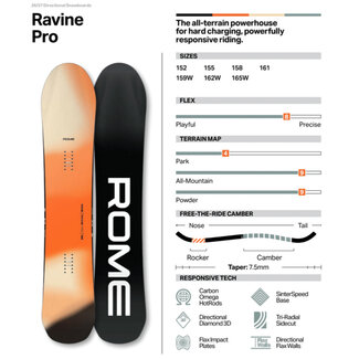 Rome Snowboards Ravine Pro 2027 - Directional | Flex 8