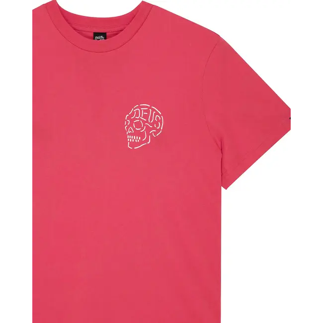 Venice Skull Tee - Melon Red
