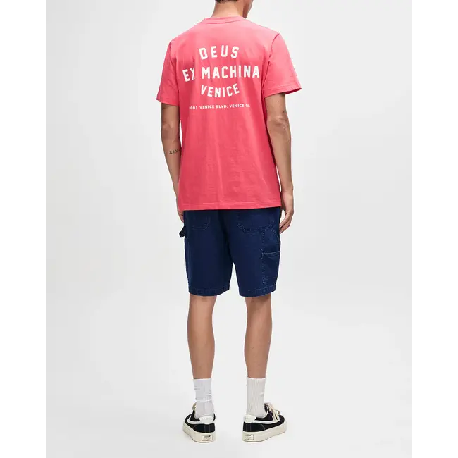 Venice Skull Tee - Melon Red