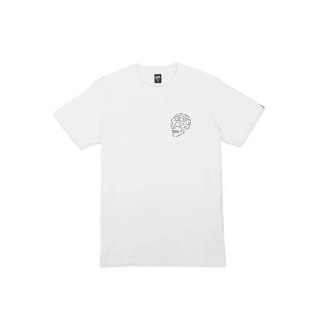 Venice Skull T-skjorte – White i økologisk bomull