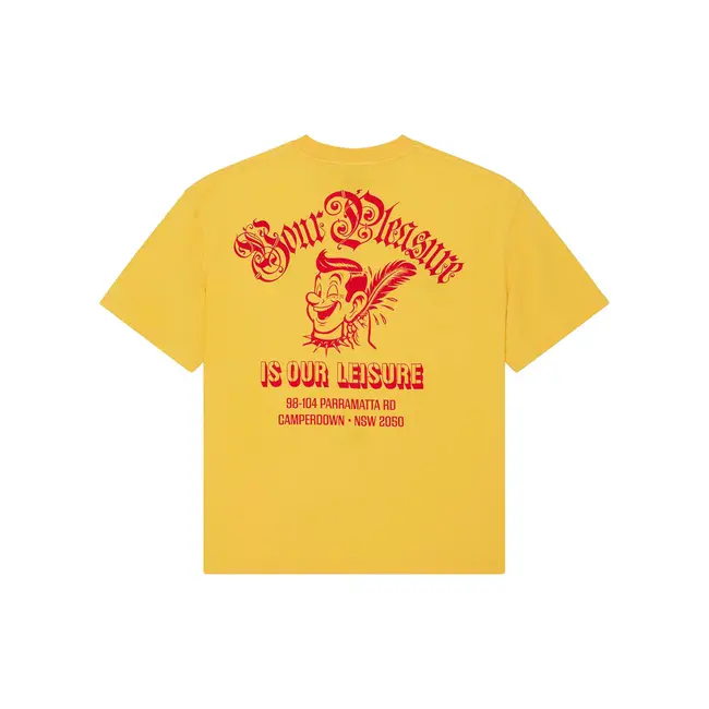 Ruff & Smooth Oversized T-skjorte – Citrus Yellow