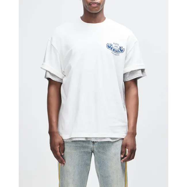 Ruff & Smooth Oversized T-skjorte – Vintage White