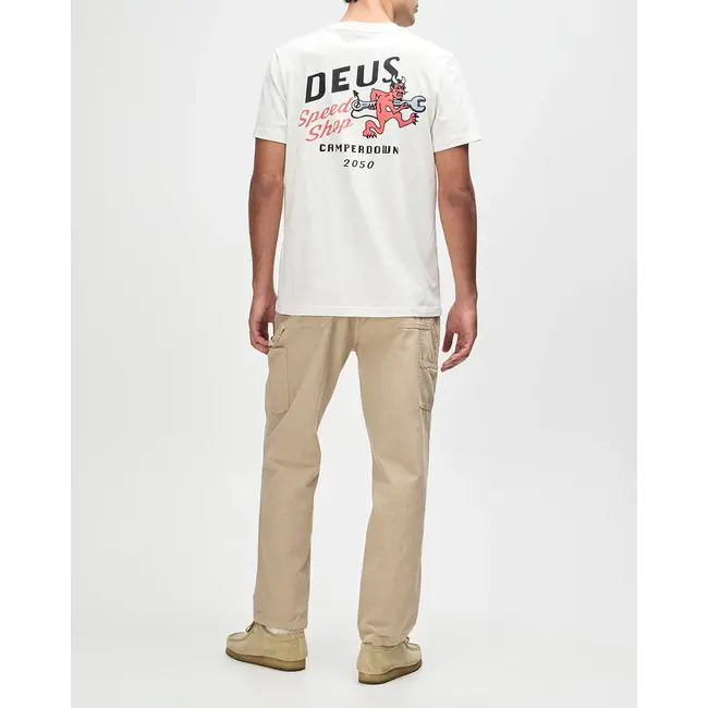 Dogleg T-skjorte – Dirty White i økologisk og resirkulert bomull