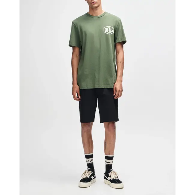 Deus Ex Machina Venice Address T-skjorte – Pine Green i økologisk bomull