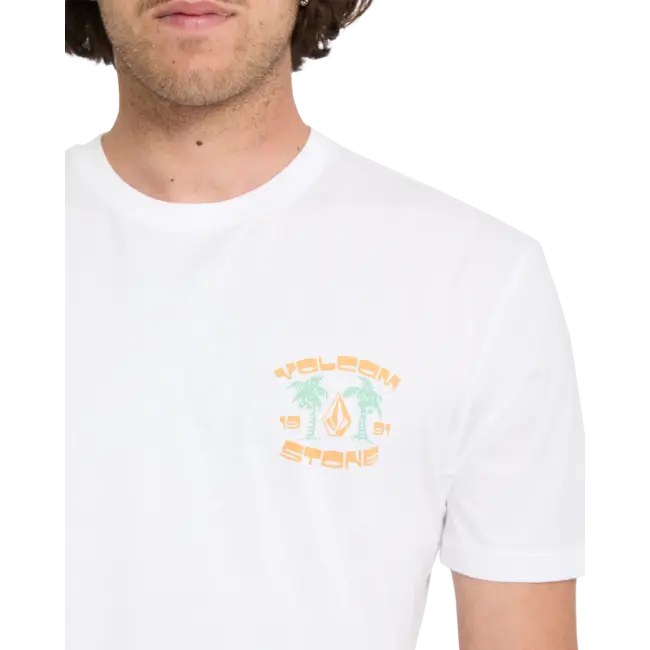 91 Palm T-skjorte – Hvit med grafikk