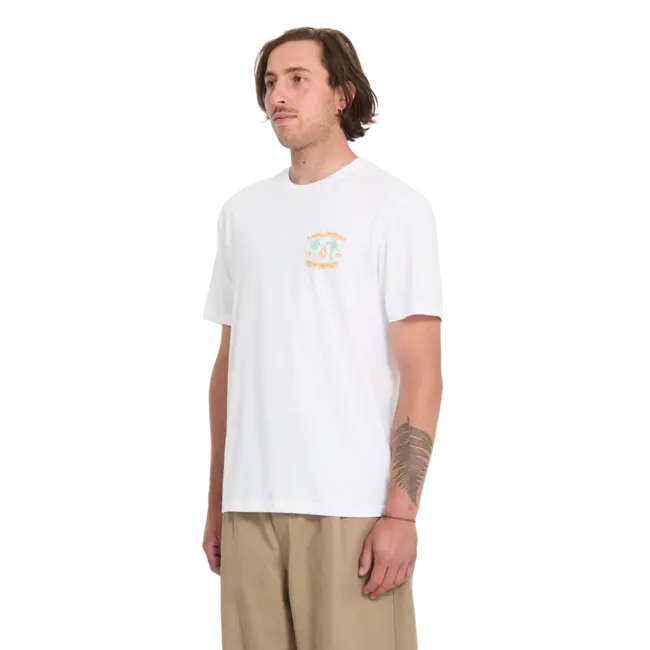 91 Palm T-skjorte – Hvit med grafikk