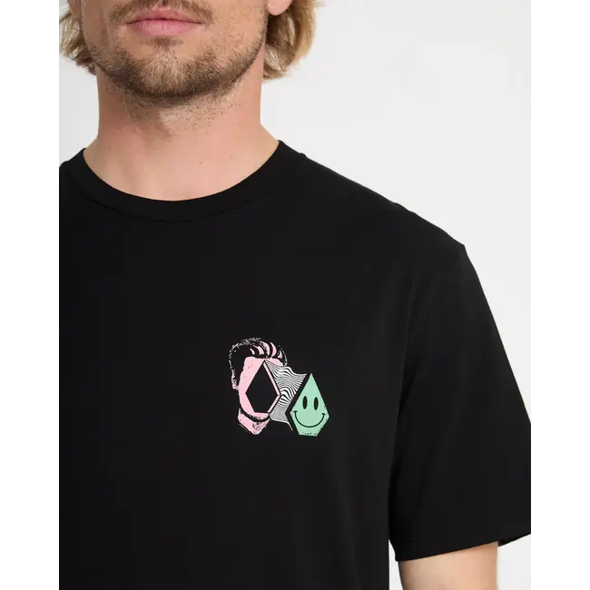 Aura T-skjorte – Black Classic Fit i resirkulert bomull