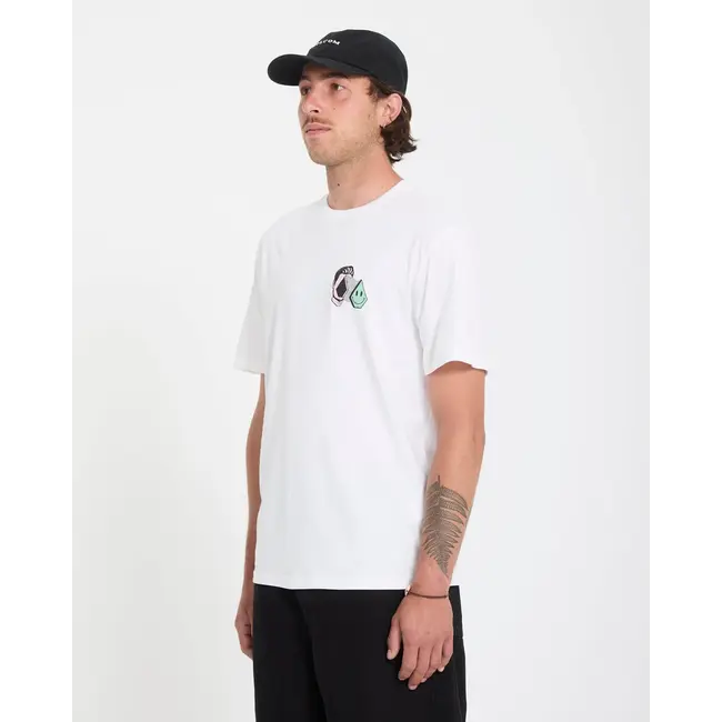 Aura T-skjorte – White Classic Fit i resirkulert bomull