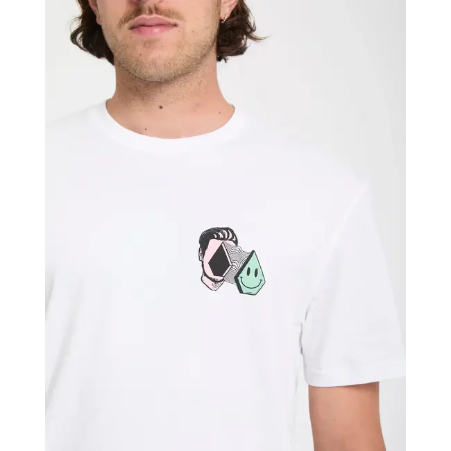 Aura T-skjorte – White Classic Fit i resirkulert bomull