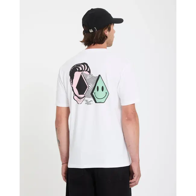 Aura T-skjorte – White Classic Fit i resirkulert bomull