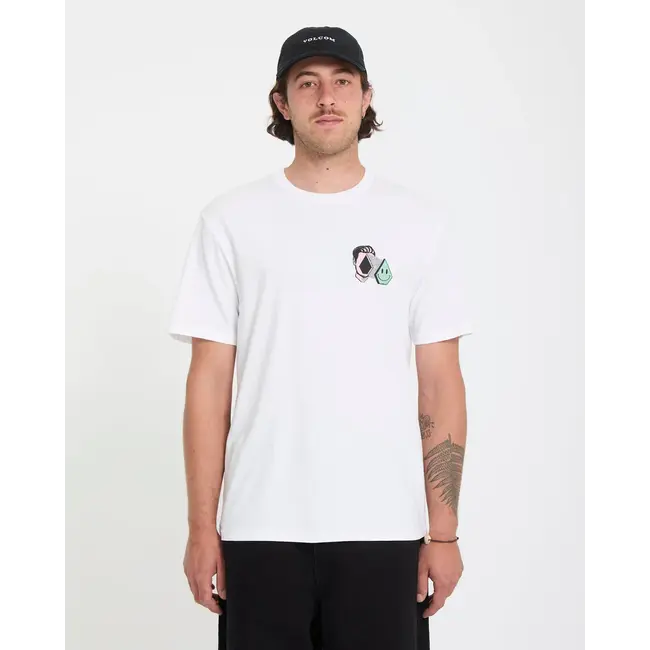 Aura T-skjorte – White Classic Fit i resirkulert bomull