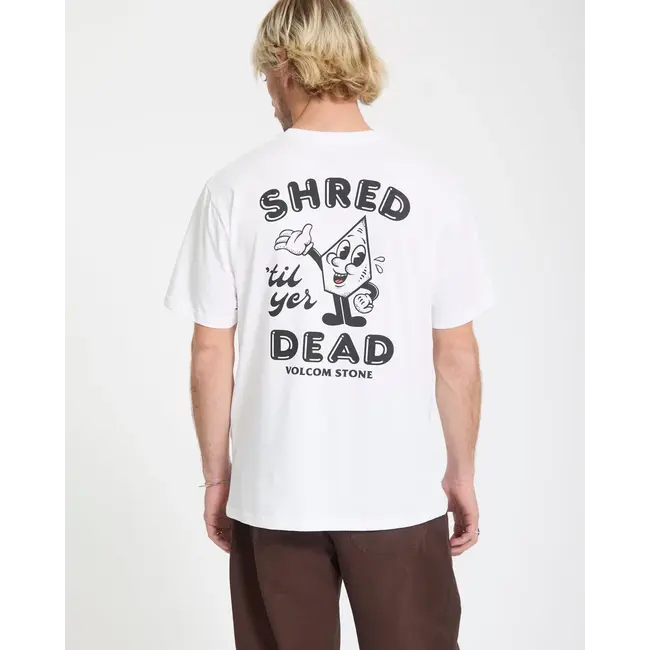 Miste Stone T-skjorte – White Classic Fit i resirkulert bomull