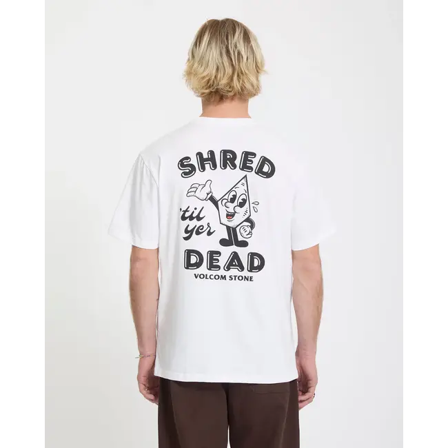 Miste Stone T-skjorte – White Classic Fit i resirkulert bomull