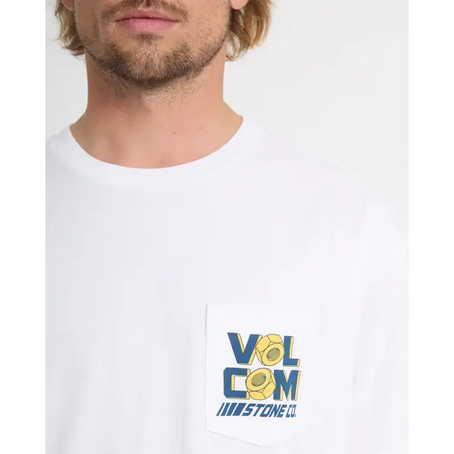 Parted Out Pocket T-skjorte – Loose Fit i premium bomull