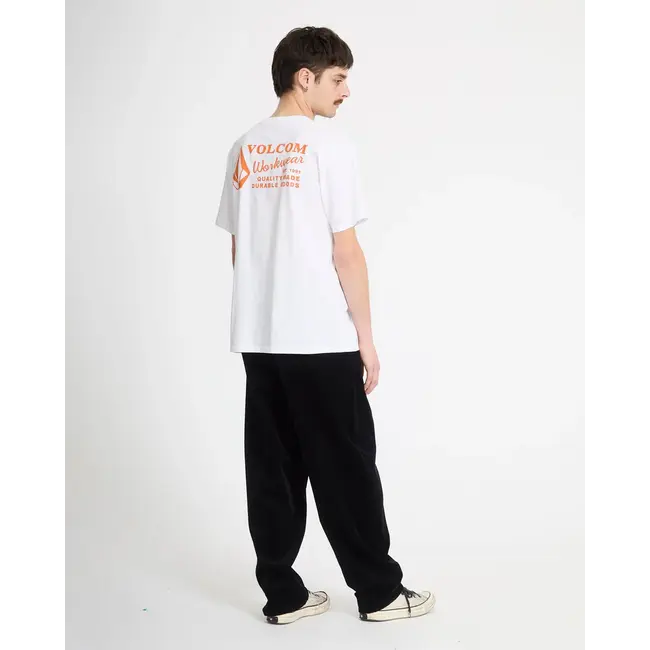 Workwear T-skjorte Hvit – Klassisk passform i økologisk bomull