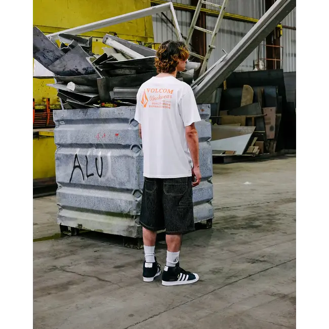 Workwear T-skjorte Hvit – Klassisk passform i økologisk bomull