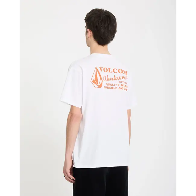 Workwear T-skjorte Hvit – Klassisk passform i økologisk bomull