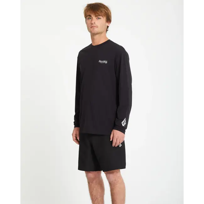 Pistol Surf Rashguard LS Sort – Langermet rashguard med UPF 50+ og stretch