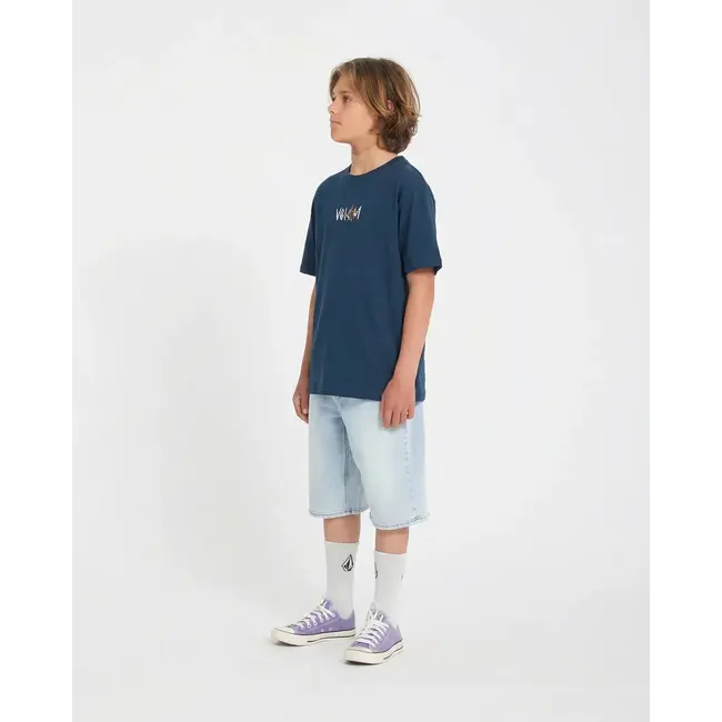 Sunfish T-skjorte Barn – Dust Bowl Indigo med print foran og bak